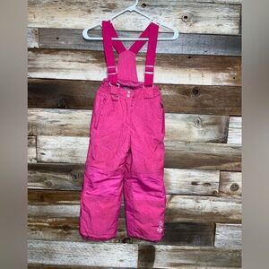 weatherproof 32° Pink Snow pants overalls size  5/6